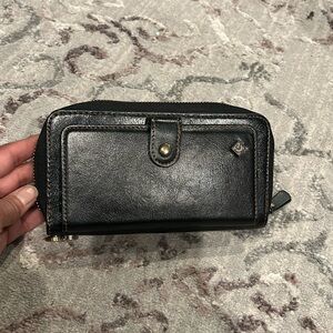 Pola leather zip around wallet